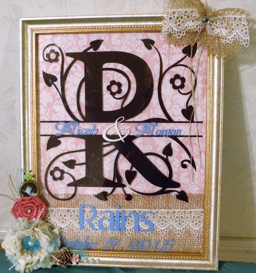 Wedding Gift Name Frame Make The Cut Forum Morgans Name Frame Jpg