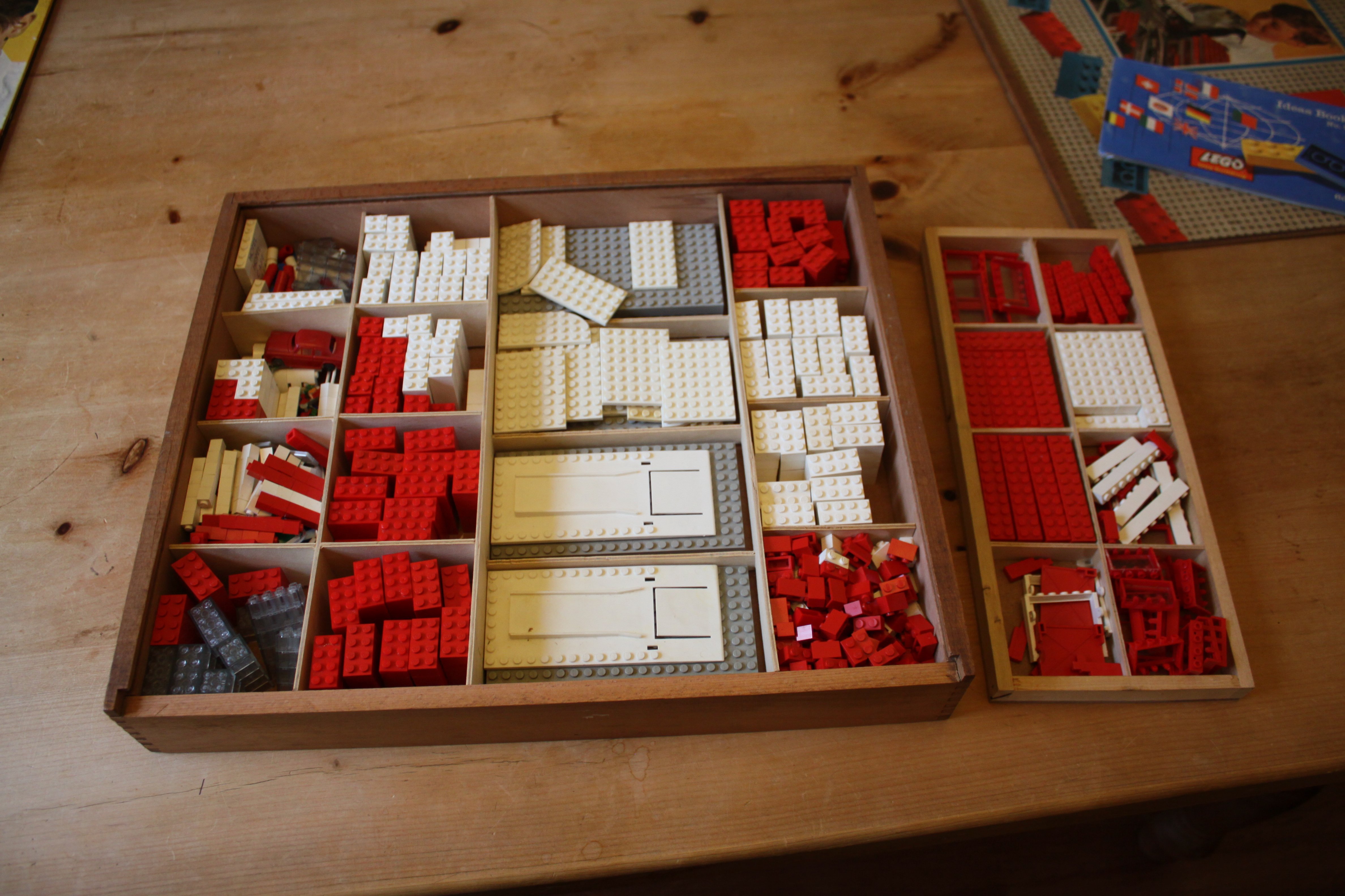 wooden lego box