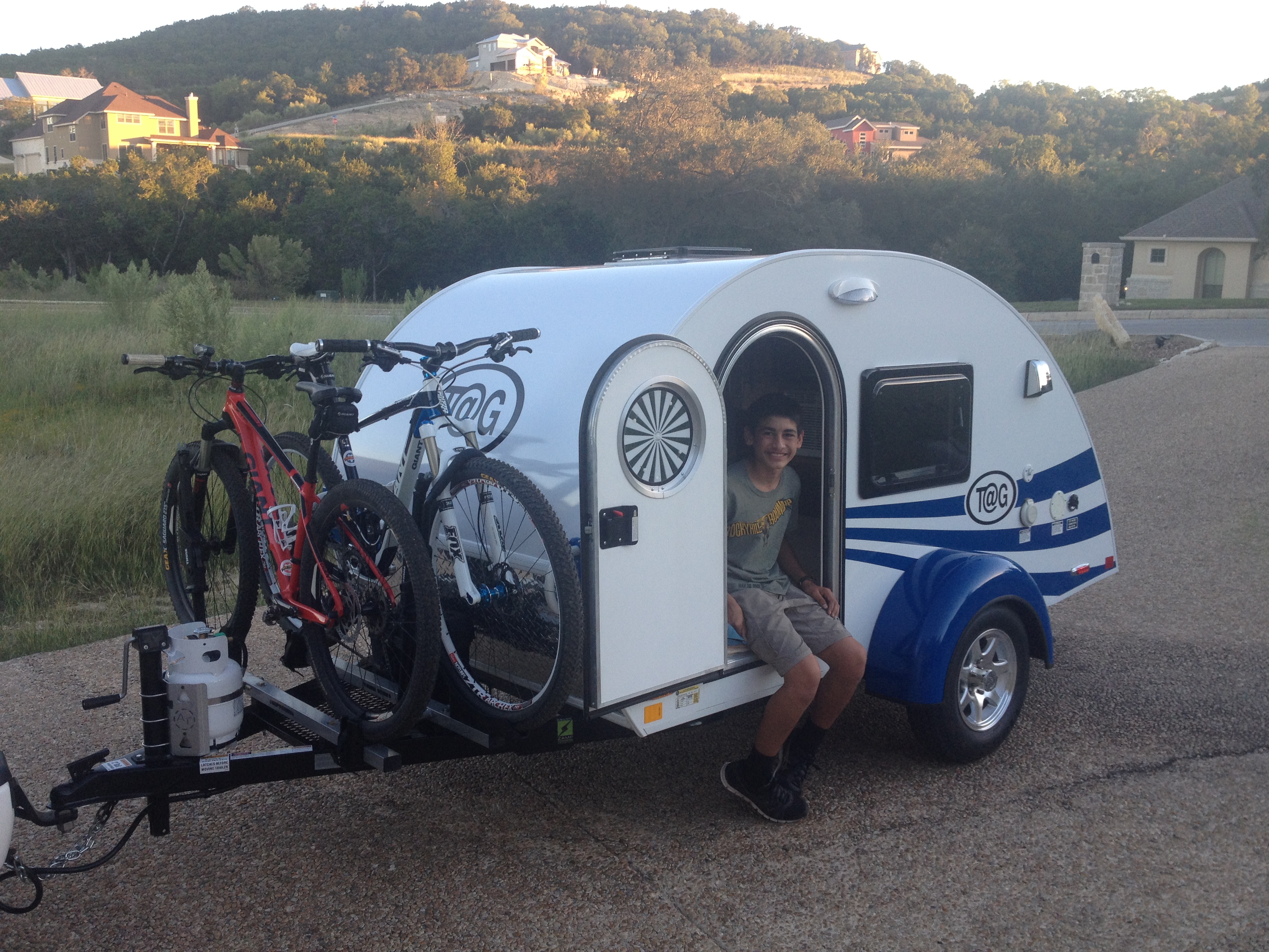 teardrop trailer bike rack