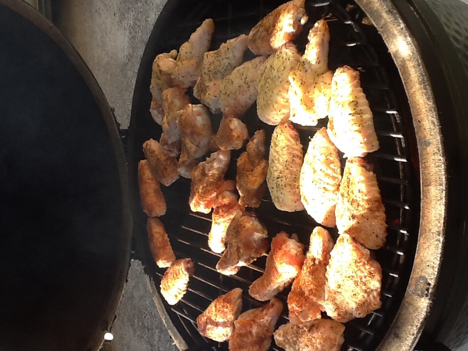 Wangs and sausage — Big Green Egg Forum