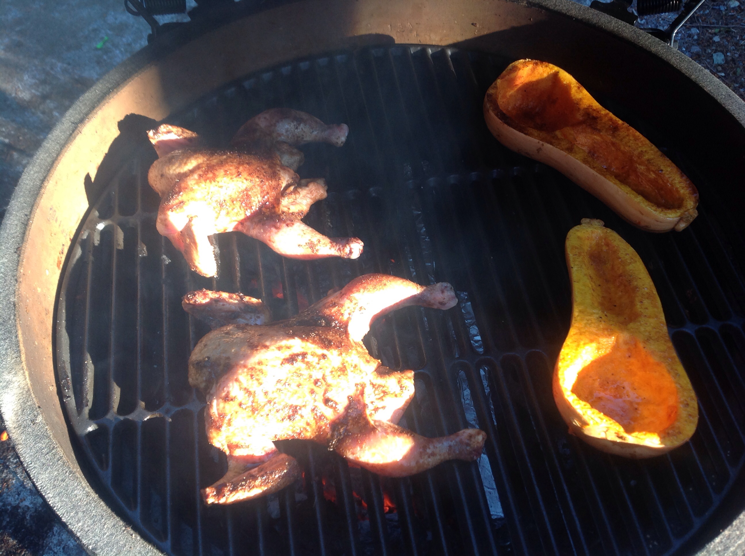 Cornish Game Hens and Butternut Squash — Big Green Egg Forum