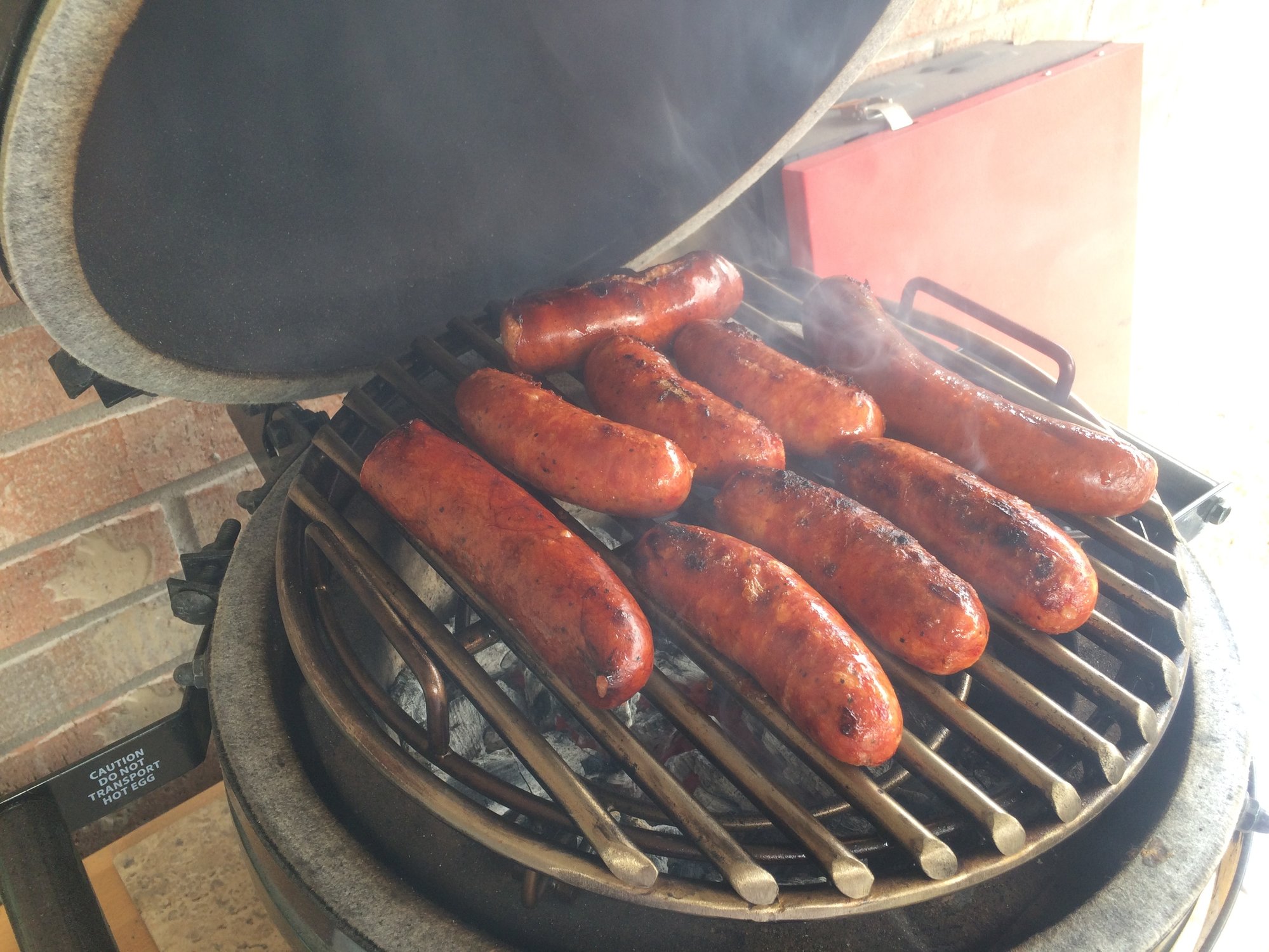 Nice Day For Sausage — Big Green Egg Forum