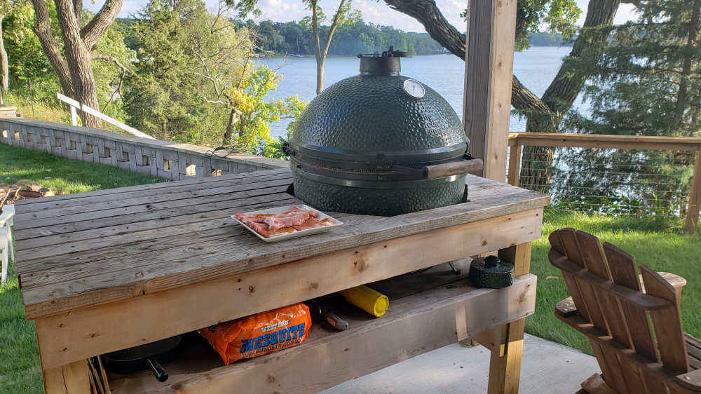 My current egg setup — Big Green Egg EGGhead Forum The Ultimate