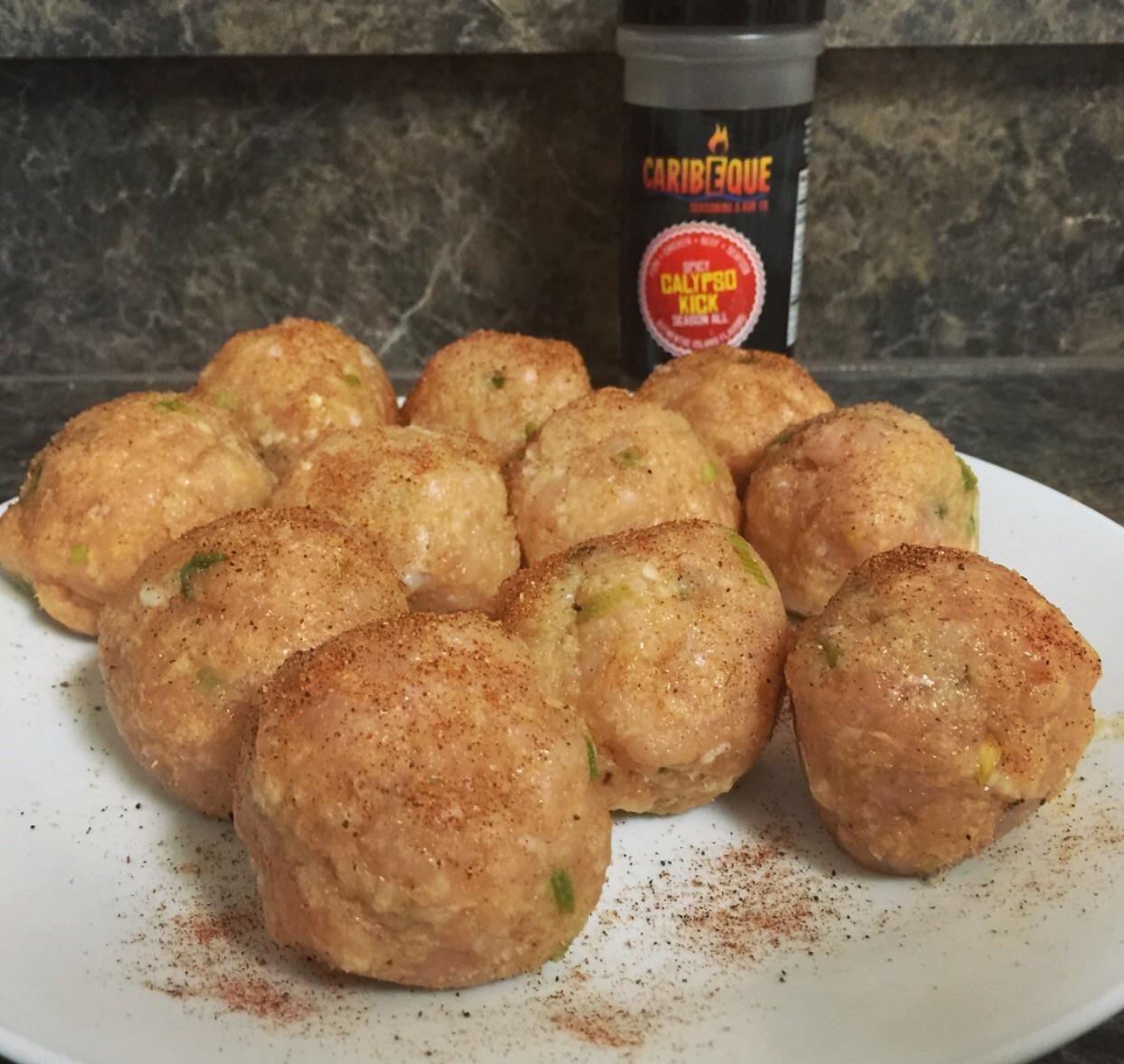Buffalo Chicken Meatballs (lots of pix) — Big Green Egg Forum