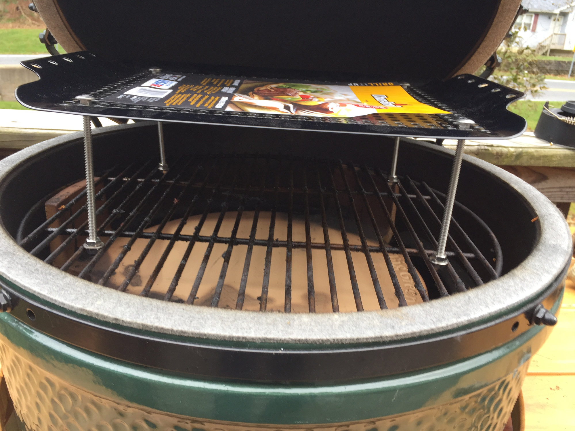 Homemade grid extender. — Big Green Egg Forum