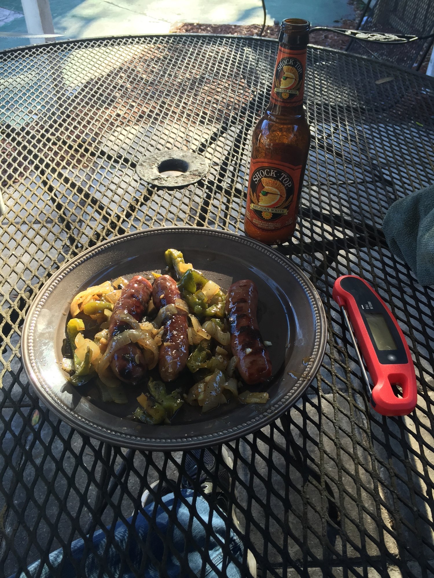 Afternoon snack beer brats — Big Green Egg Forum