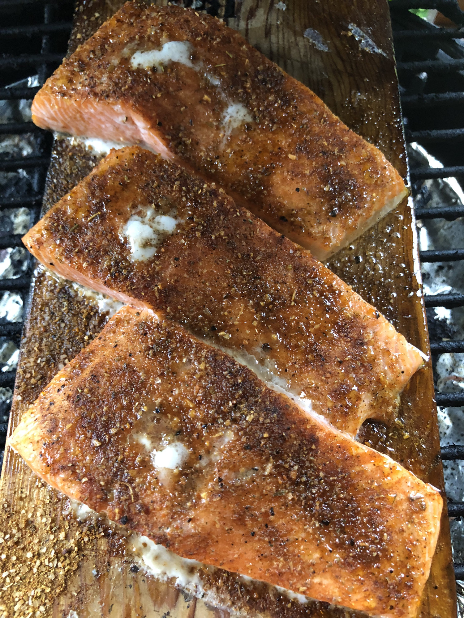 Cedar Planked Salmon — Big Green Egg Forum