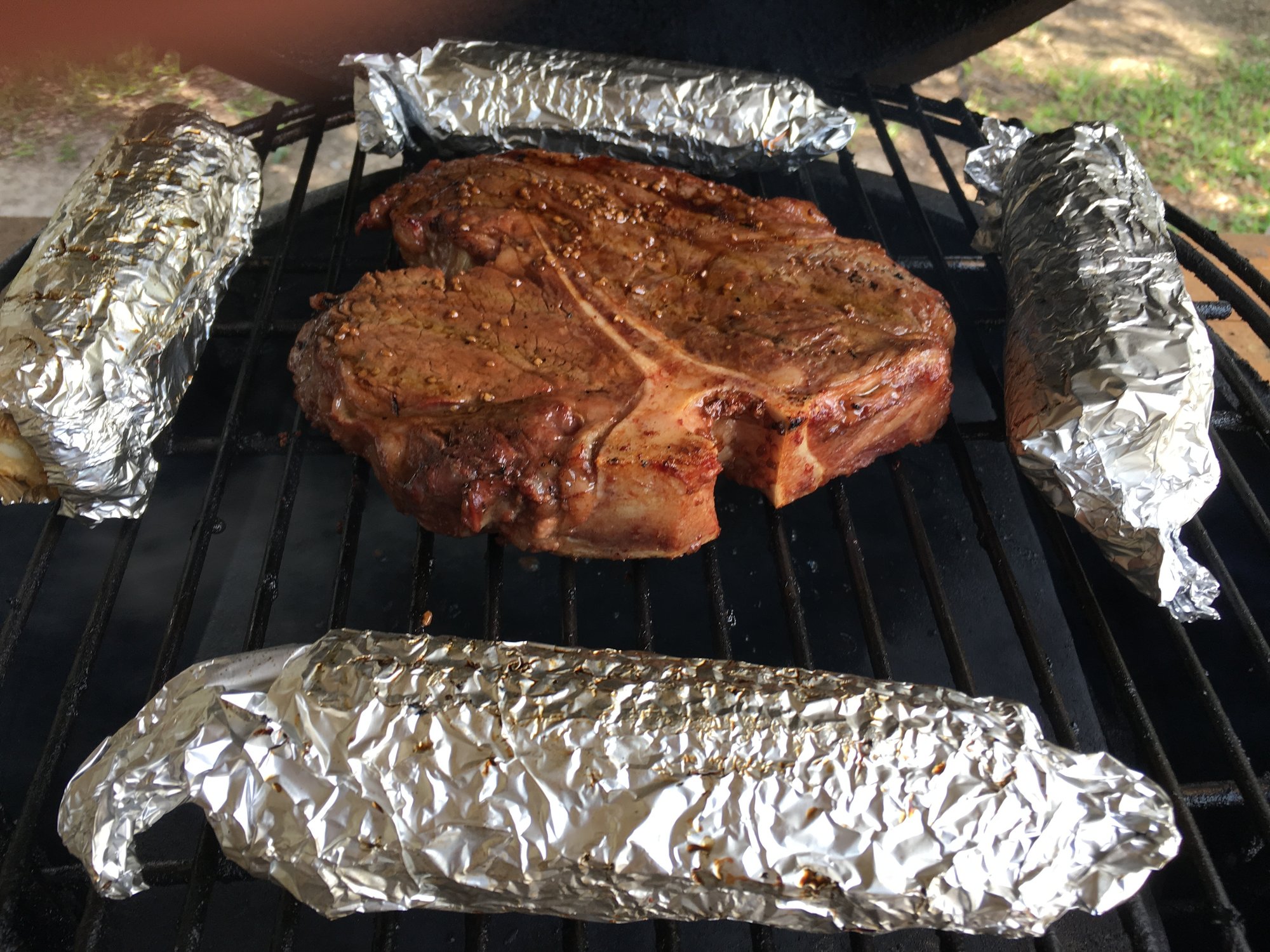 Soy Garlic Porterhouse from "Japanese Grill" — Big Green Egg EGGhead
