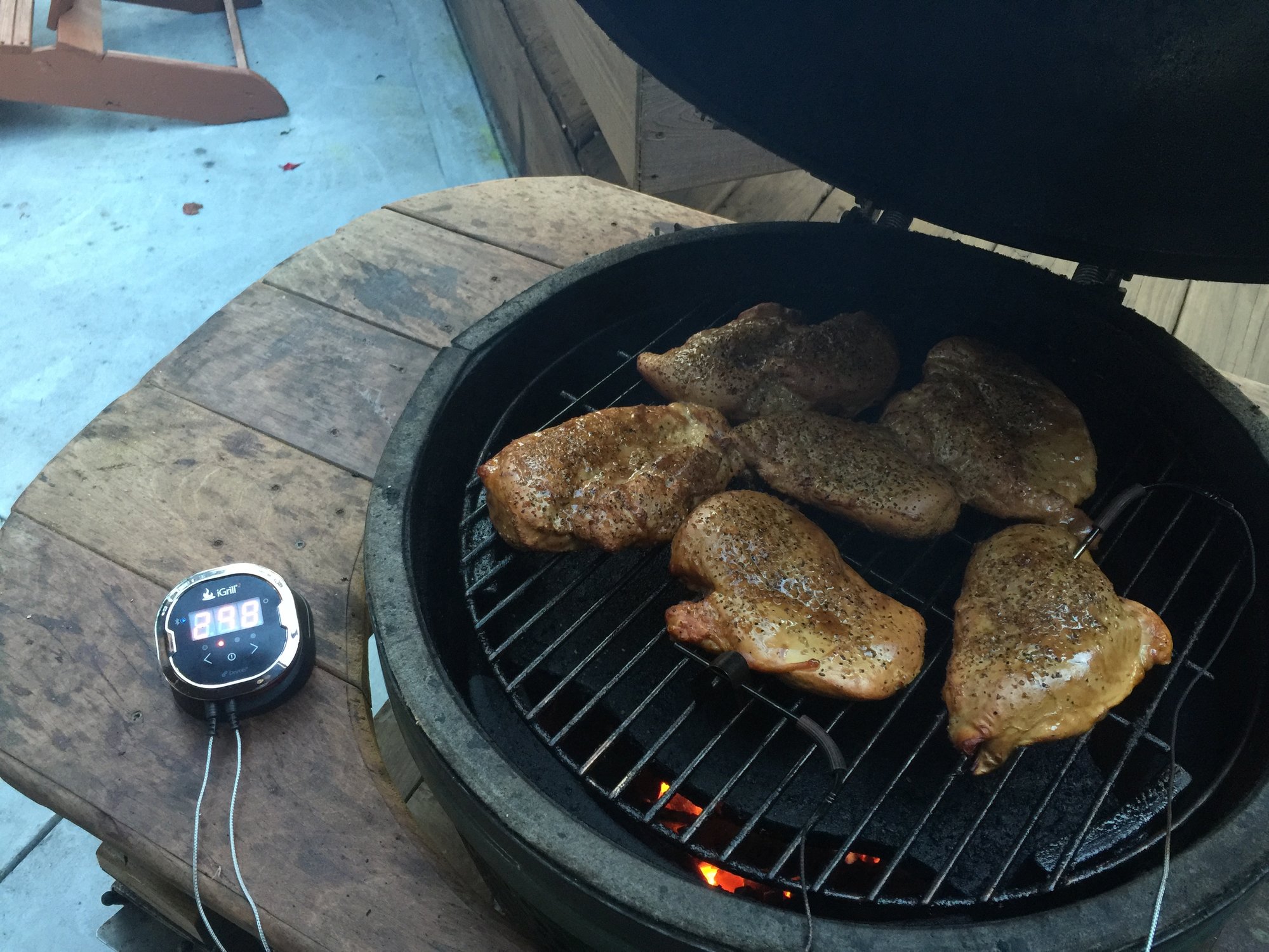 Boneless / skinless chicken breasts — Big Green Egg EGGhead Forum