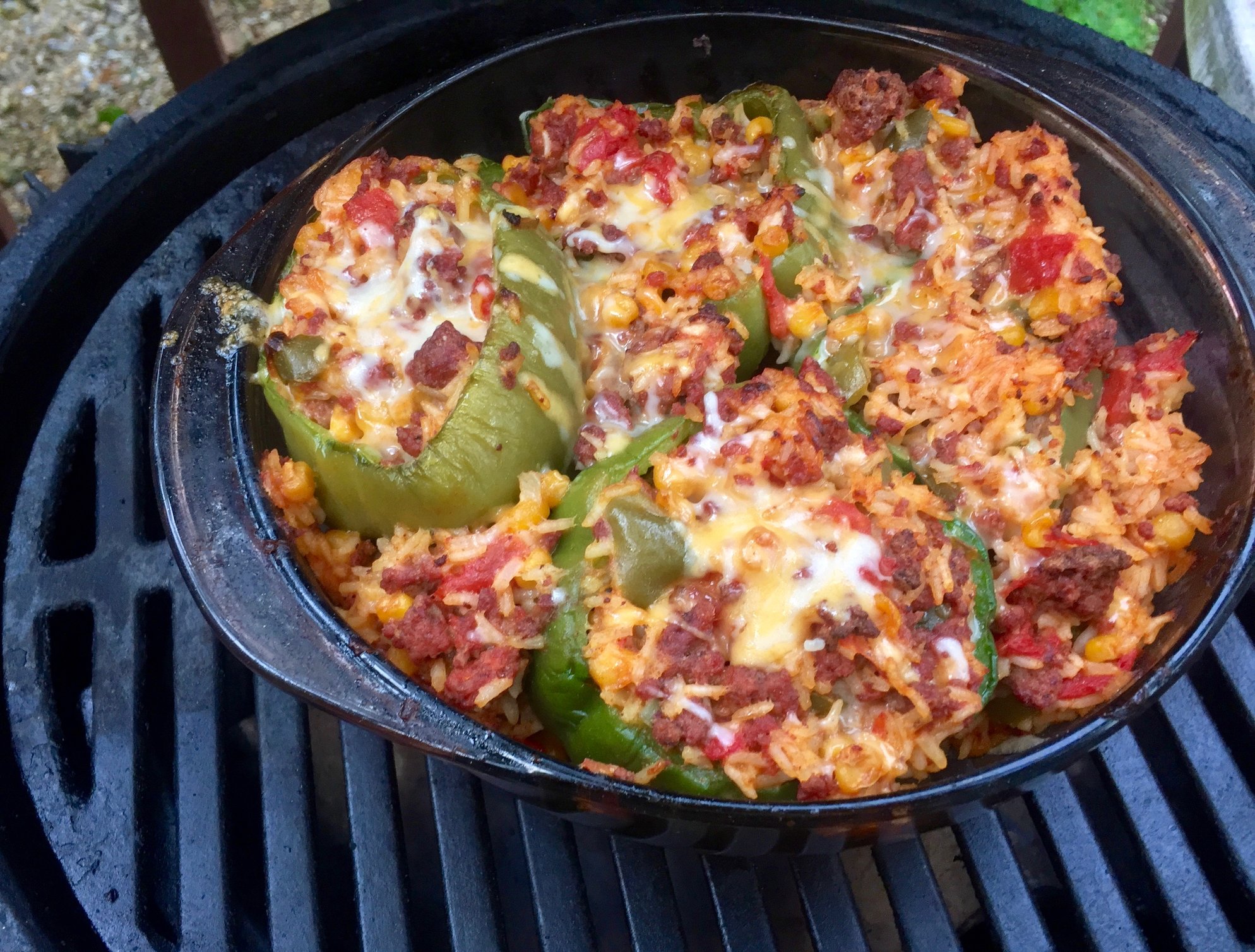 Mom's Stuffed Peppers — Big Green Egg Forum