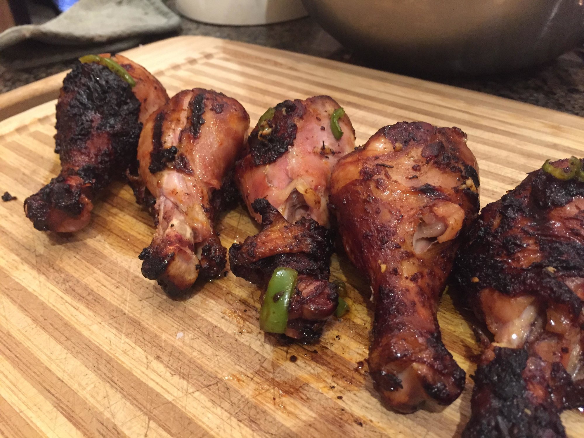 Pulled Chili Chicken Legs — Big Green Egg EGGhead Forum The