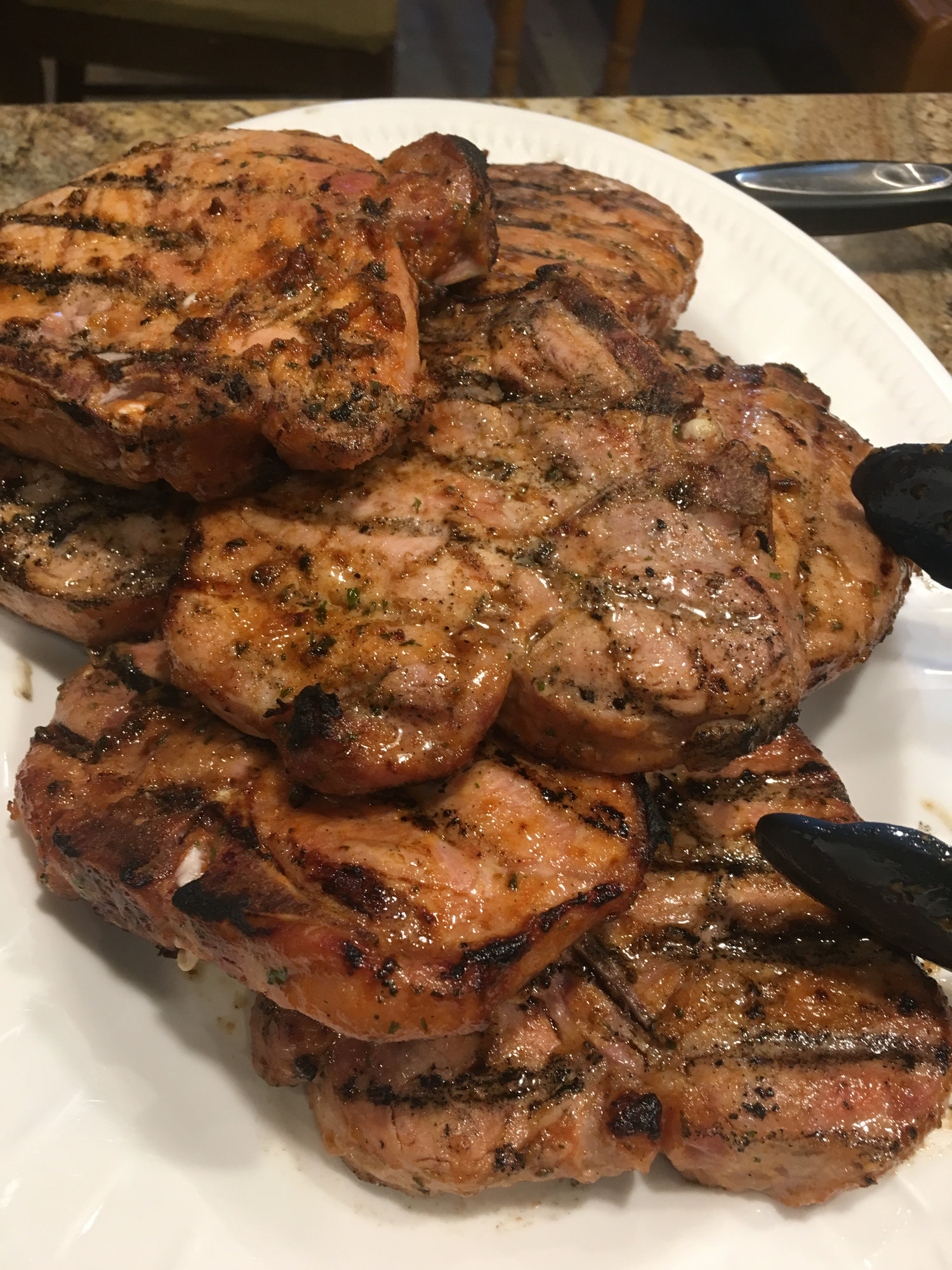 Nothing special, just some pork chops. — Big Green Egg Forum