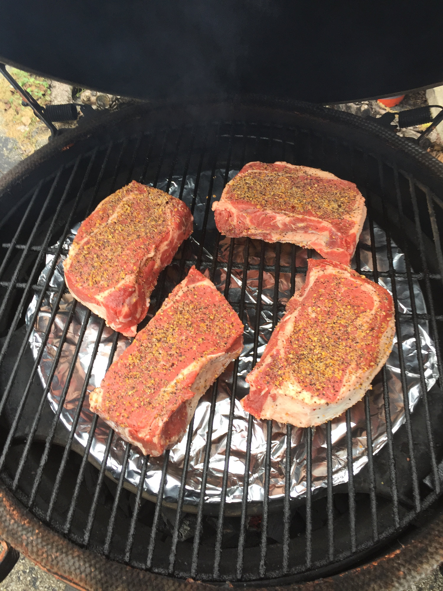 Ribeye Caveman Style — Big Green Egg Forum