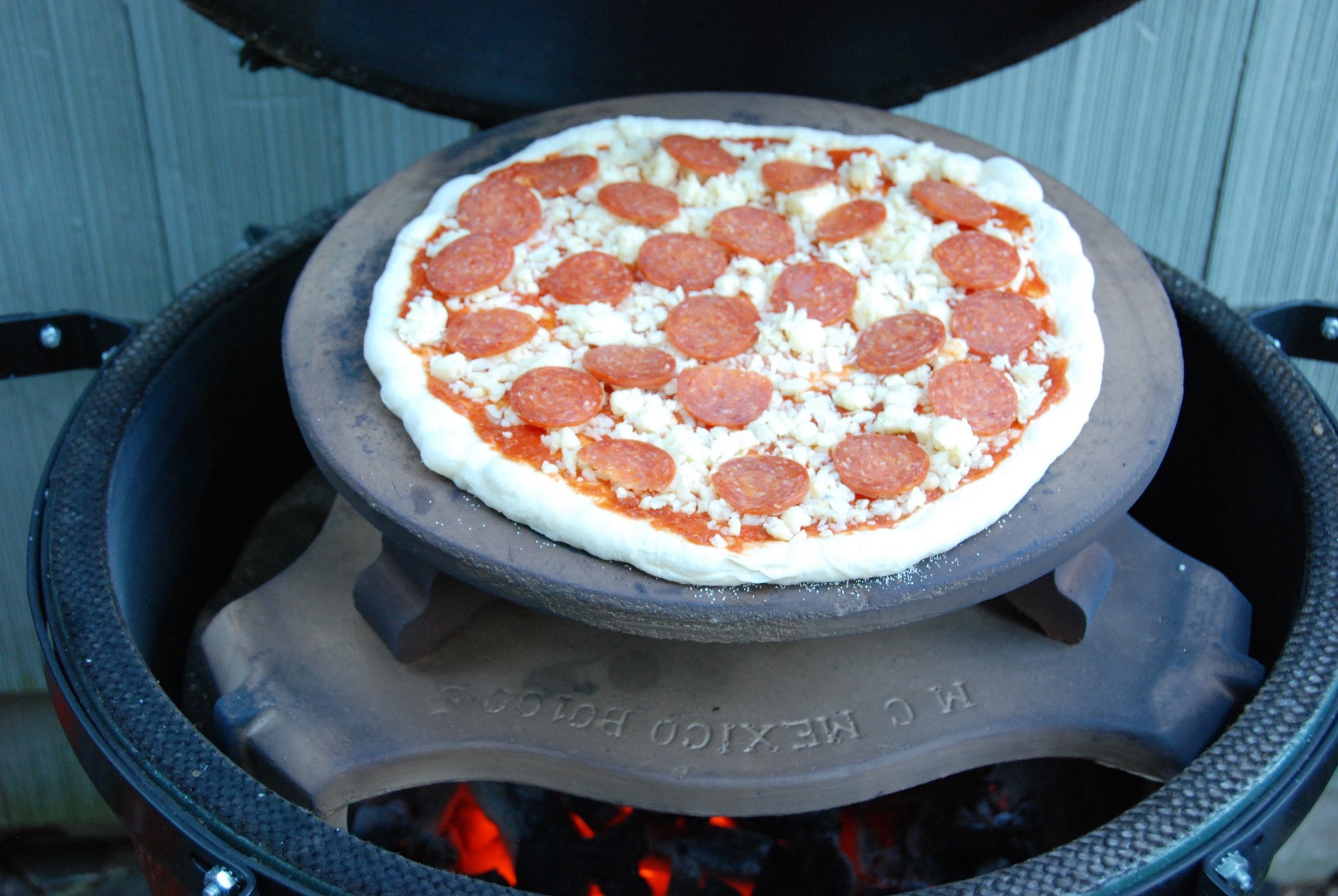 BGE Pizza Stones and Pizza setups — Big Green Egg Forum