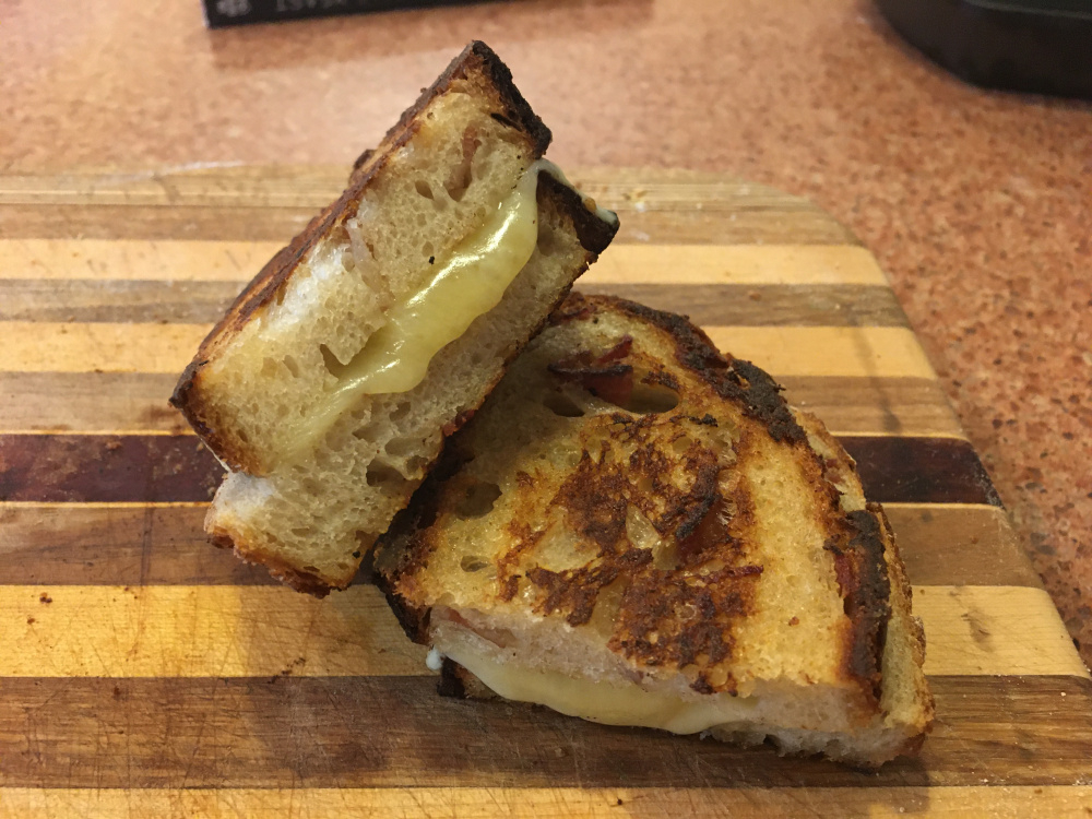 Grilled Cheese with Sourdough Bacon Bread — Big Green Egg Forum