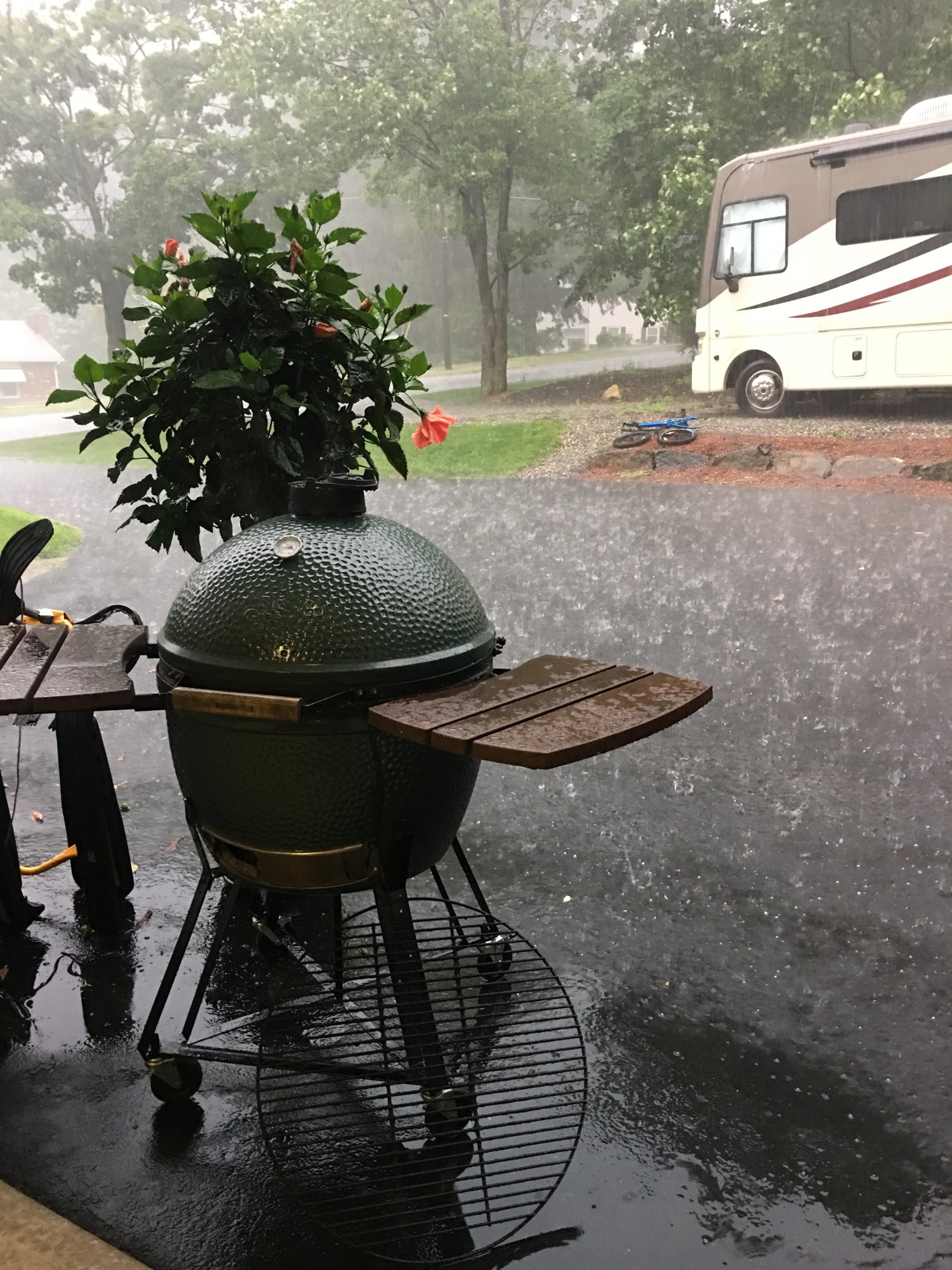 Picked a fine time to cook — Big Green Egg Forum