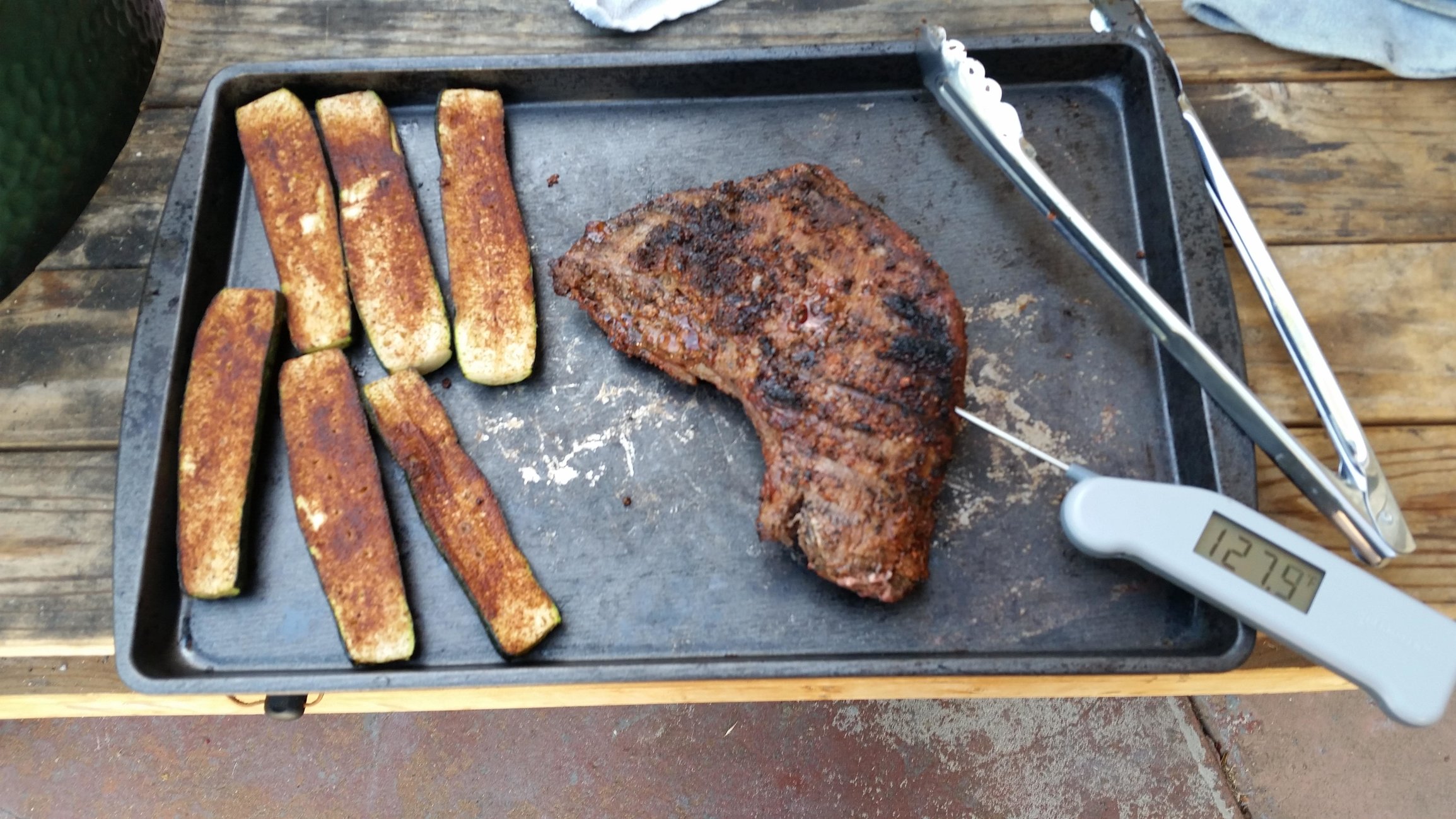 TriTip Sunday, and grilled squash. — Big Green Egg Forum