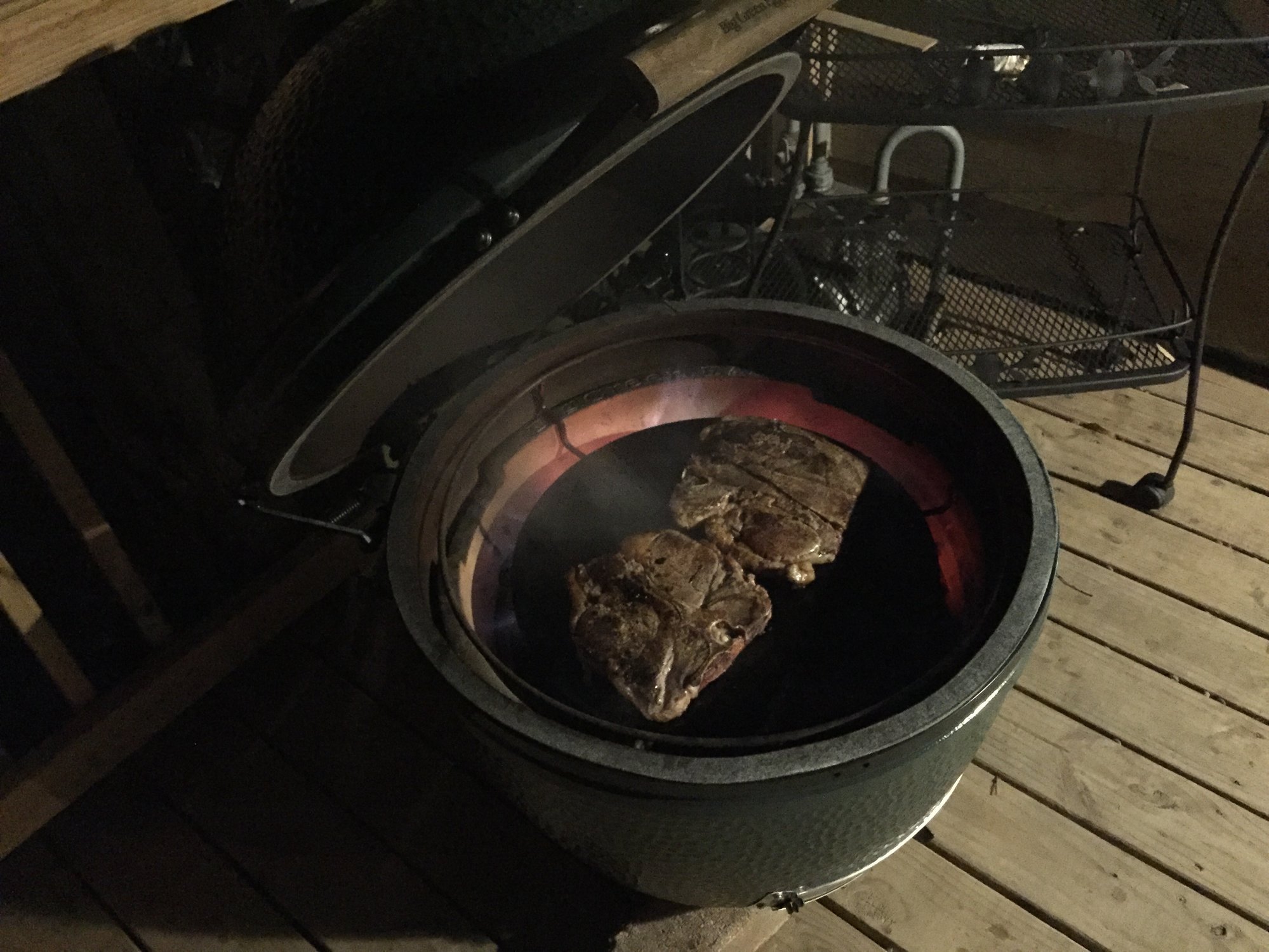 Some monstrous porterhouse — Big Green Egg Forum