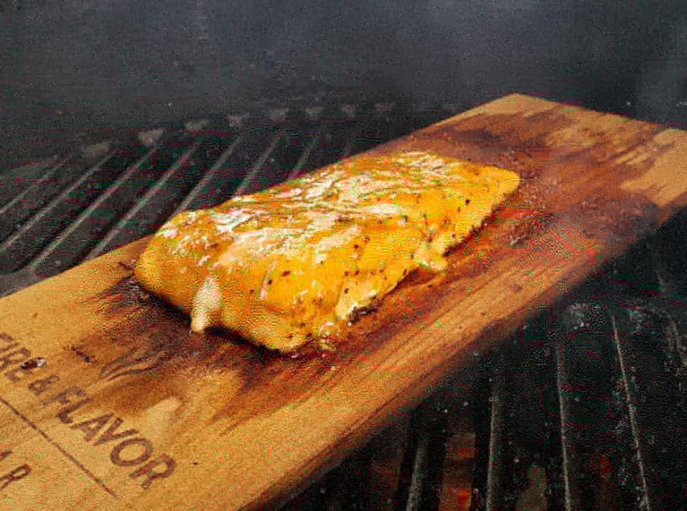 First time cedar planked salmon — Big Green Egg Forum