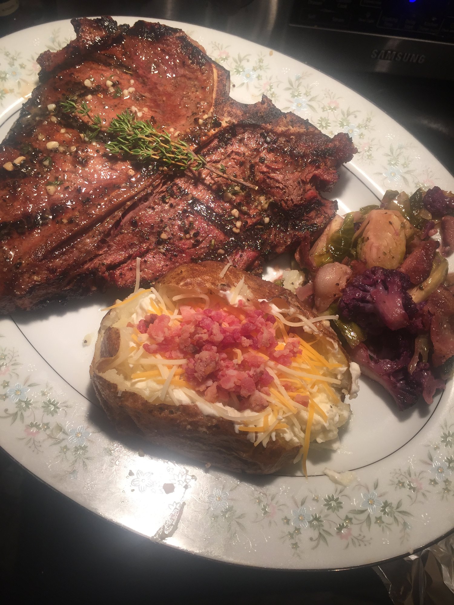 Angus Porterhouse Steaks New Grill Grates — Big Green Egg Forum