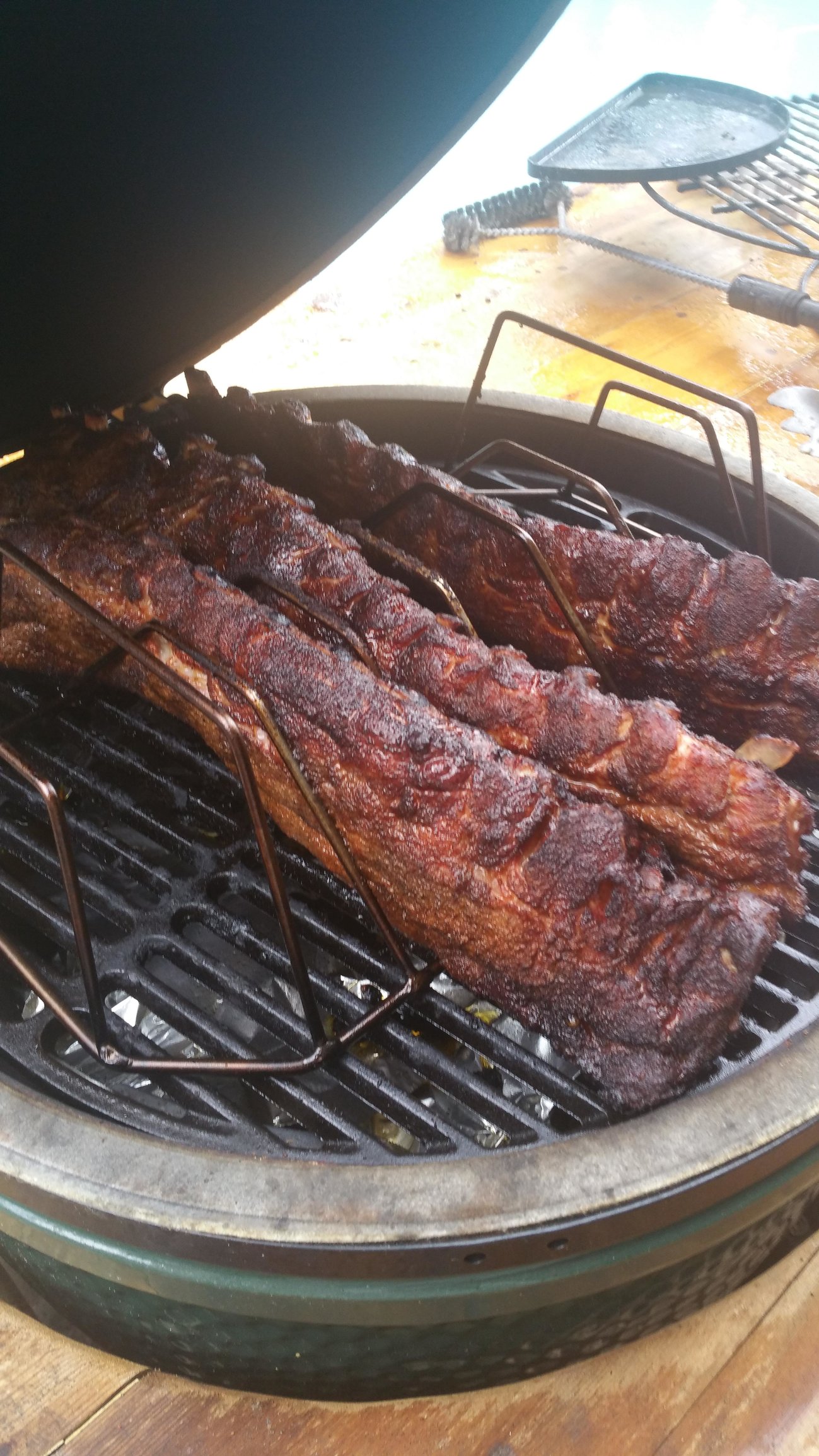 Baby back ribs — Big Green Egg EGGhead Forum The Ultimate Cooking