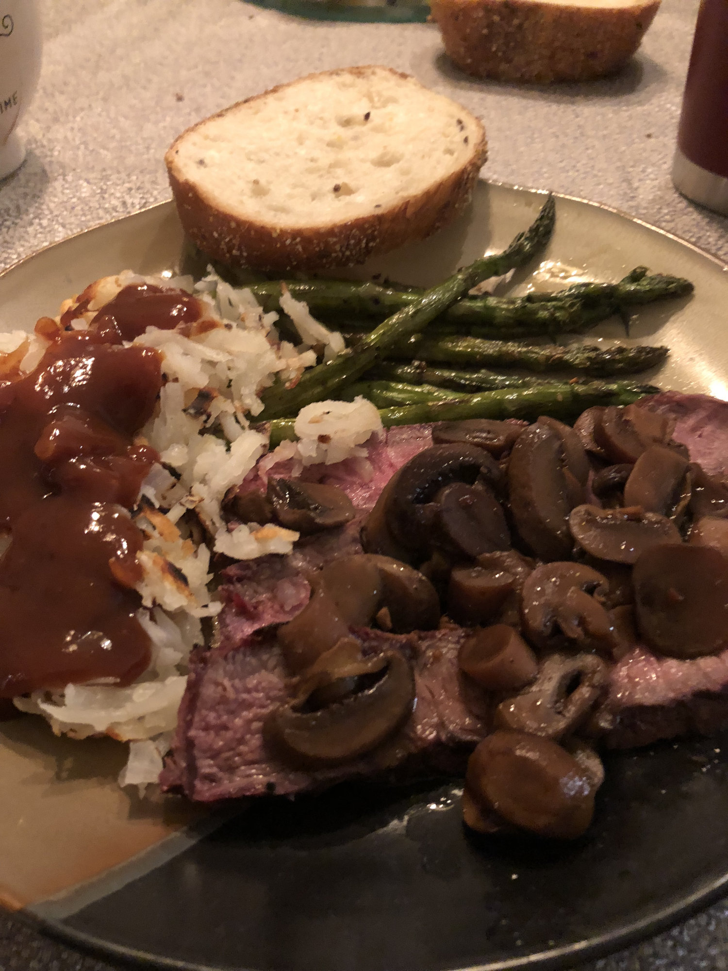 Located me a nice thick Flat Iron Steak.... — Big Green Egg EGGhead