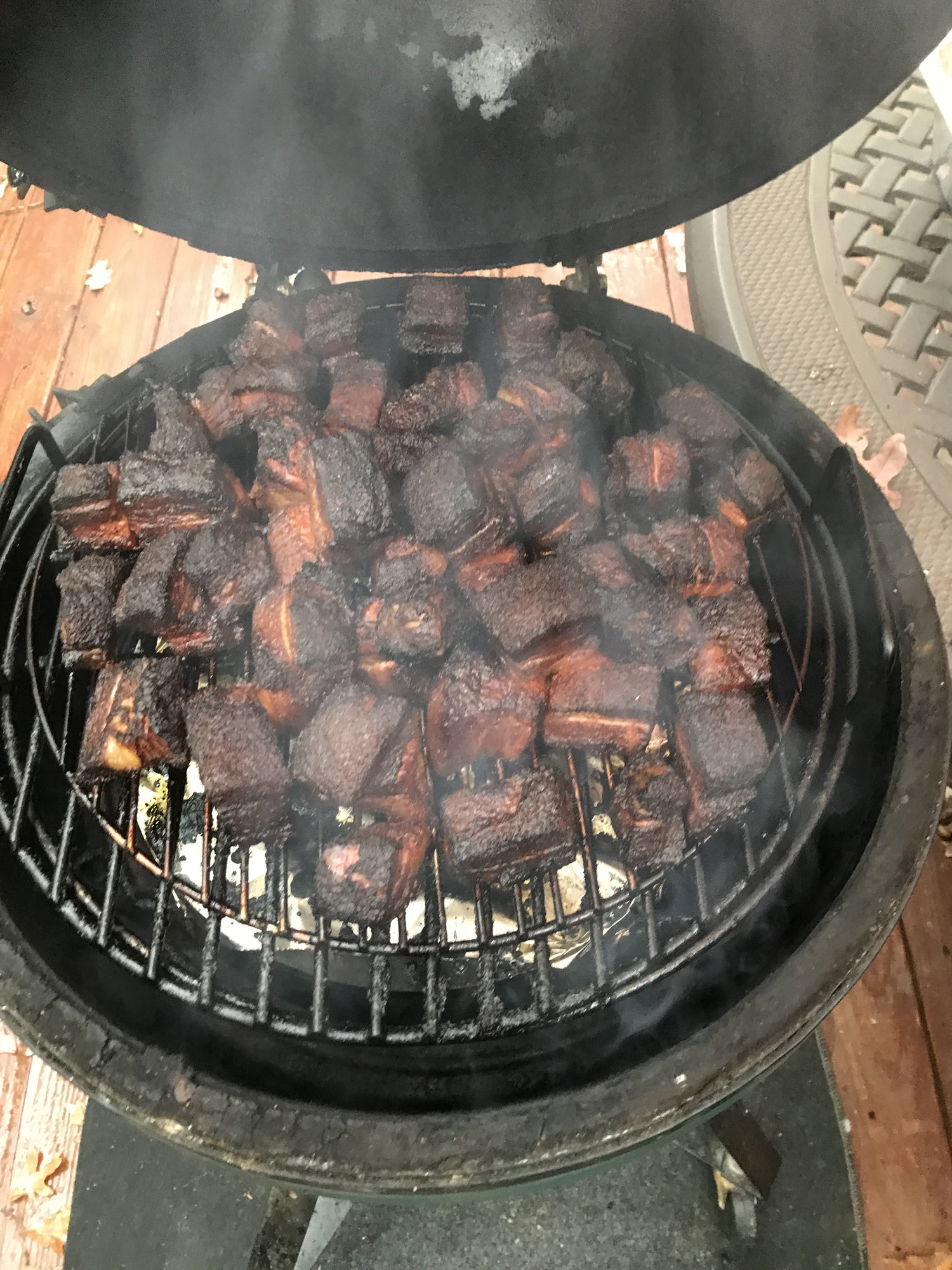 Pork belly burnt ends. — Big Green Egg EGGhead Forum The Ultimate