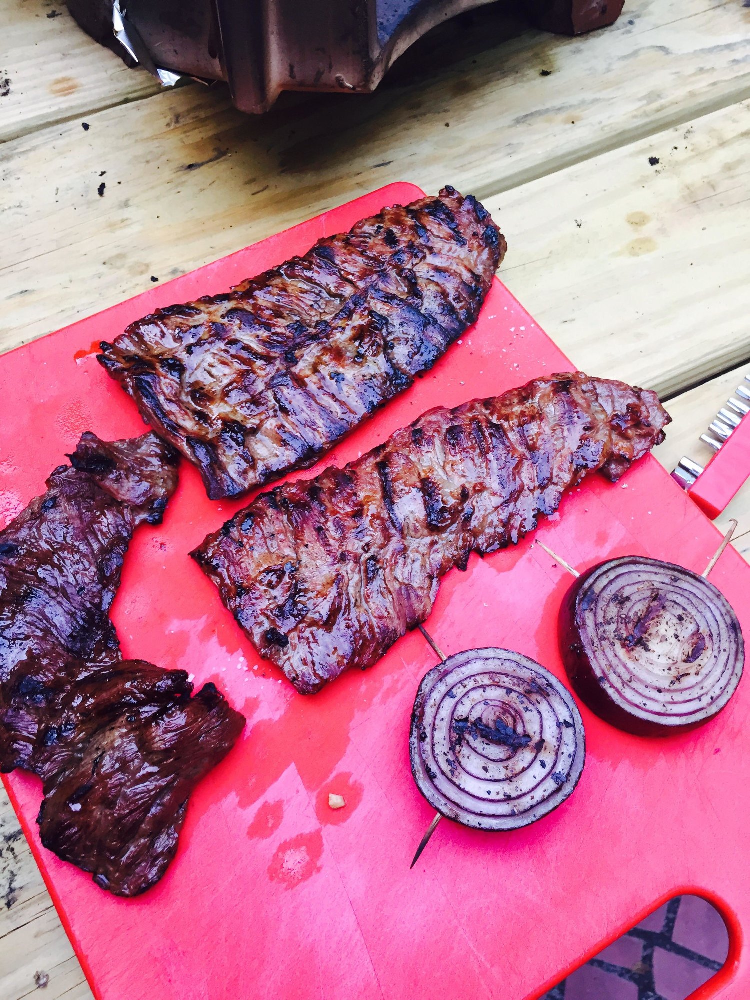 ABT's and skirt steak — Big Green Egg EGGhead Forum The Ultimate