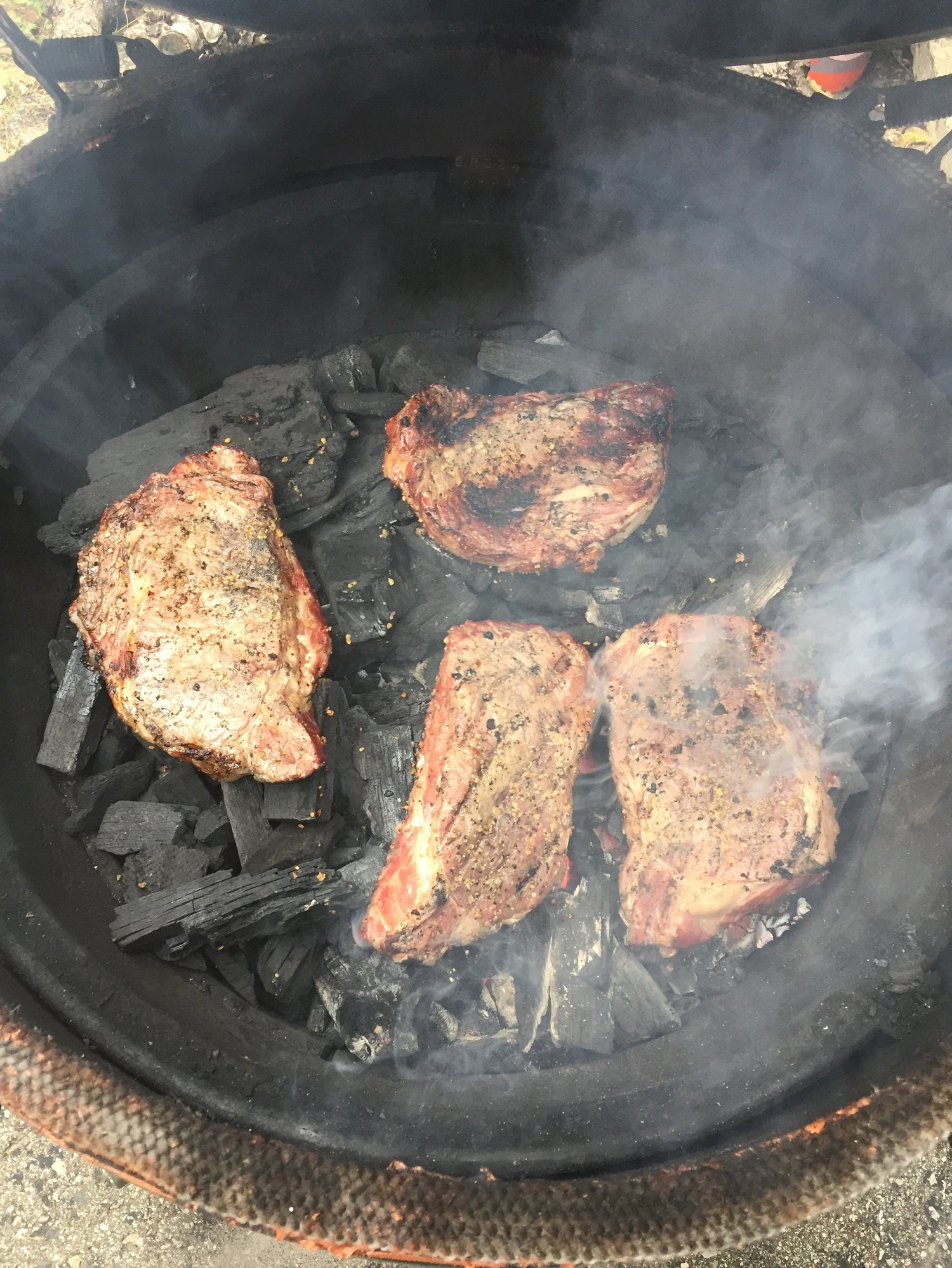 Ribeye Caveman Style — Big Green Egg Forum
