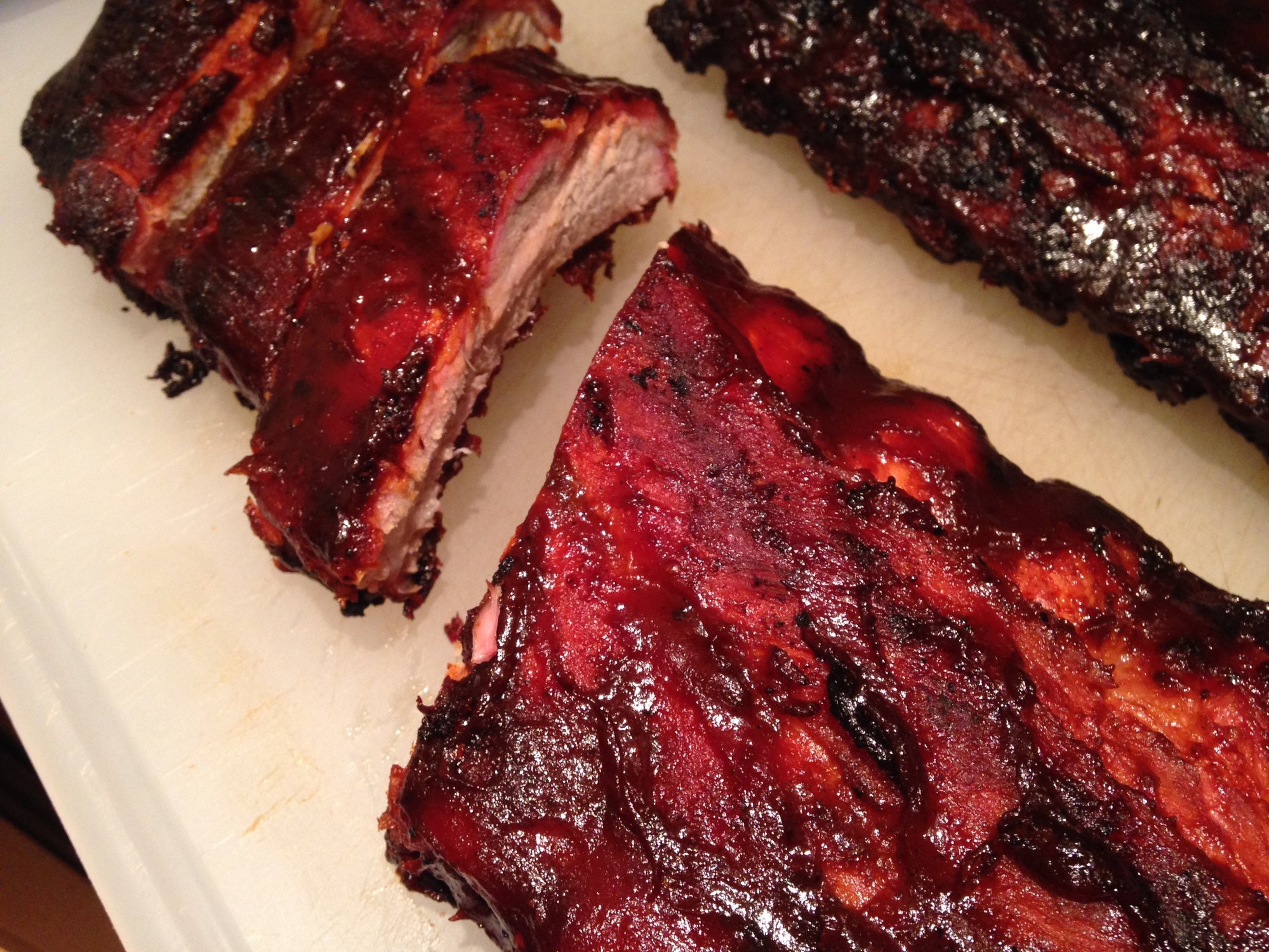 First go at turbo ribs — Big Green Egg EGGhead Forum The Ultimate