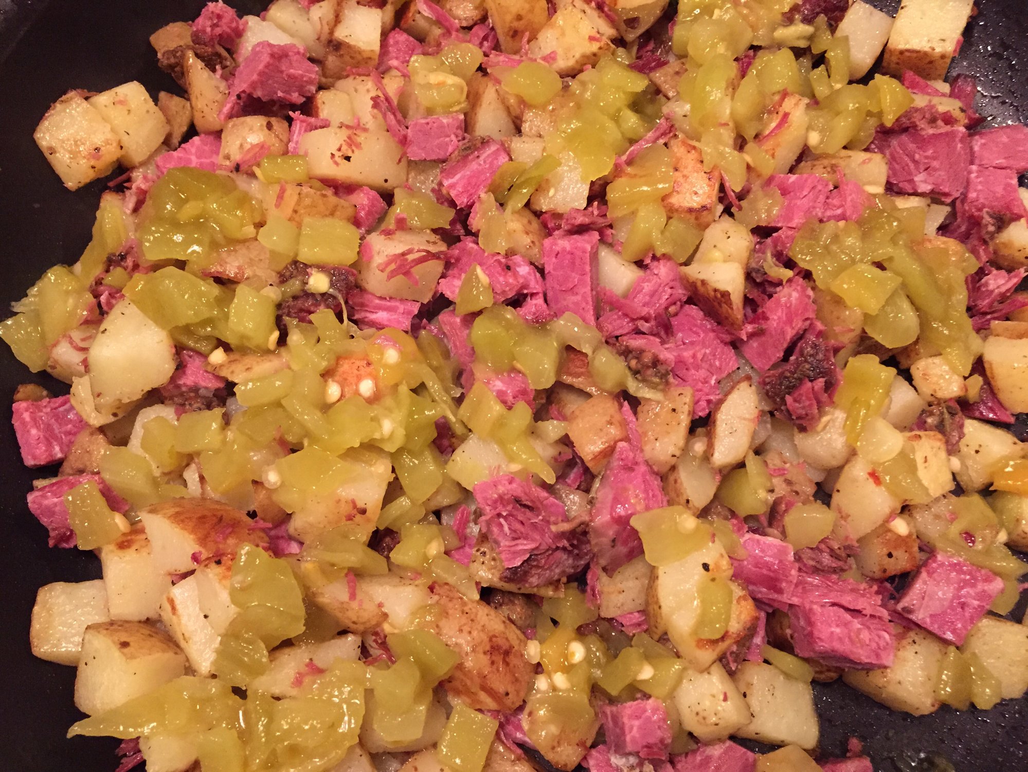 pastrami hash — Big Green Egg EGGhead Forum The Ultimate Cooking