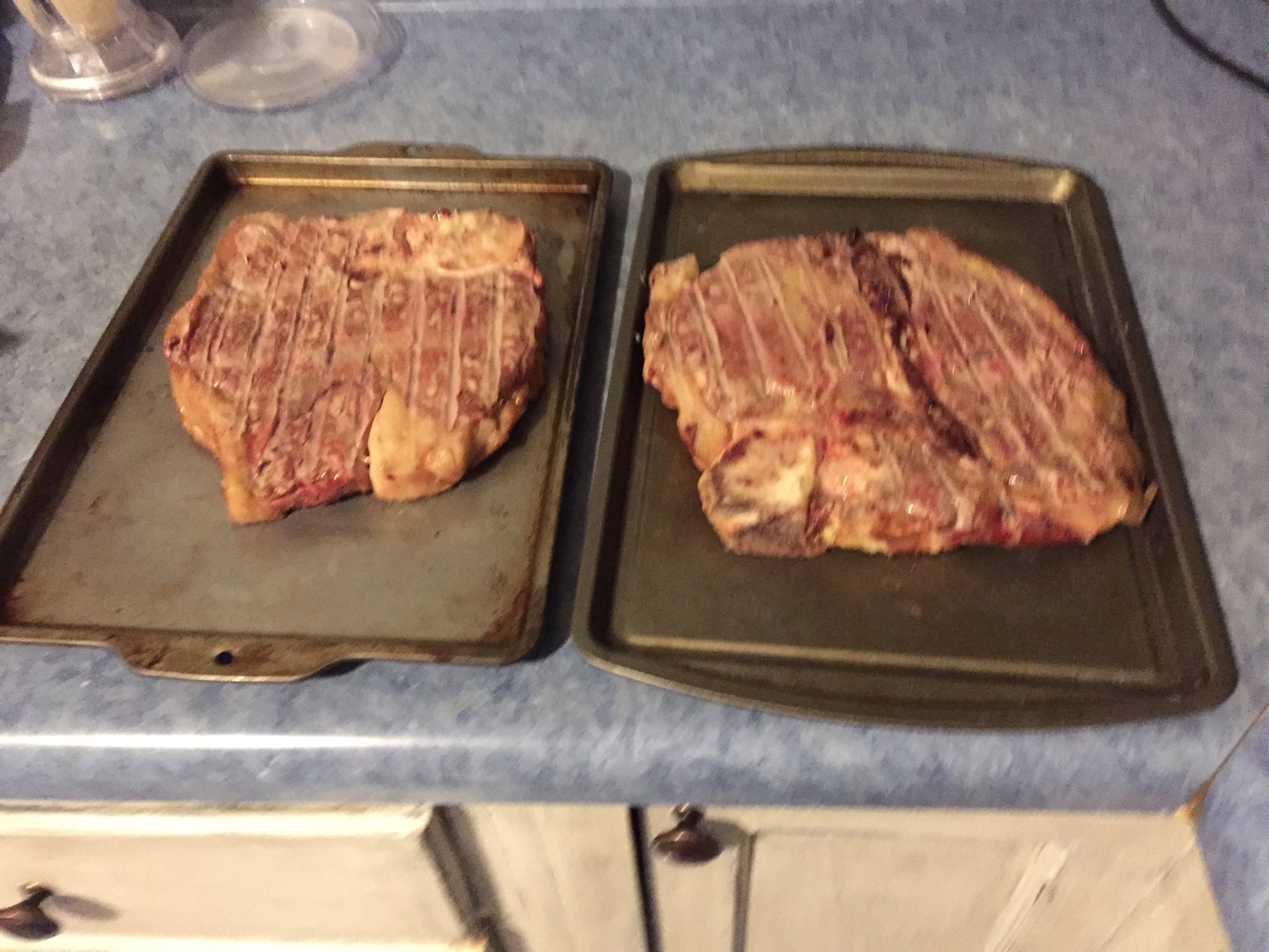 Some monstrous porterhouse — Big Green Egg Forum