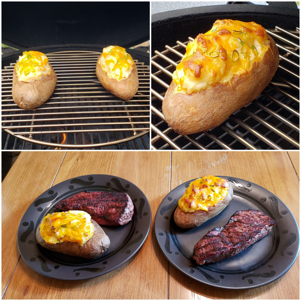 Steak and potato night — Big Green Egg Forum