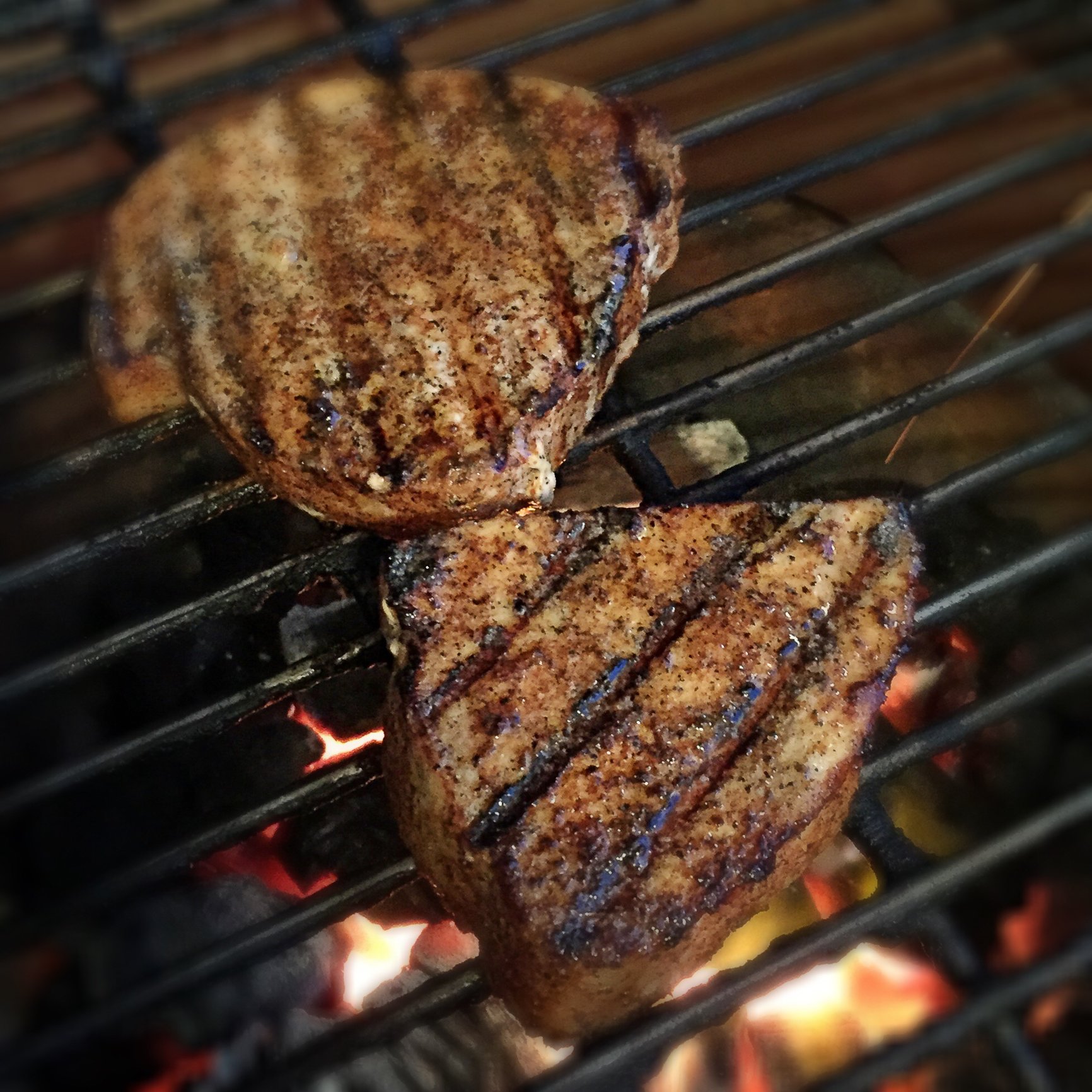 Swordfish Steaks Last Night For Dinner — Big Green Egg EGGhead