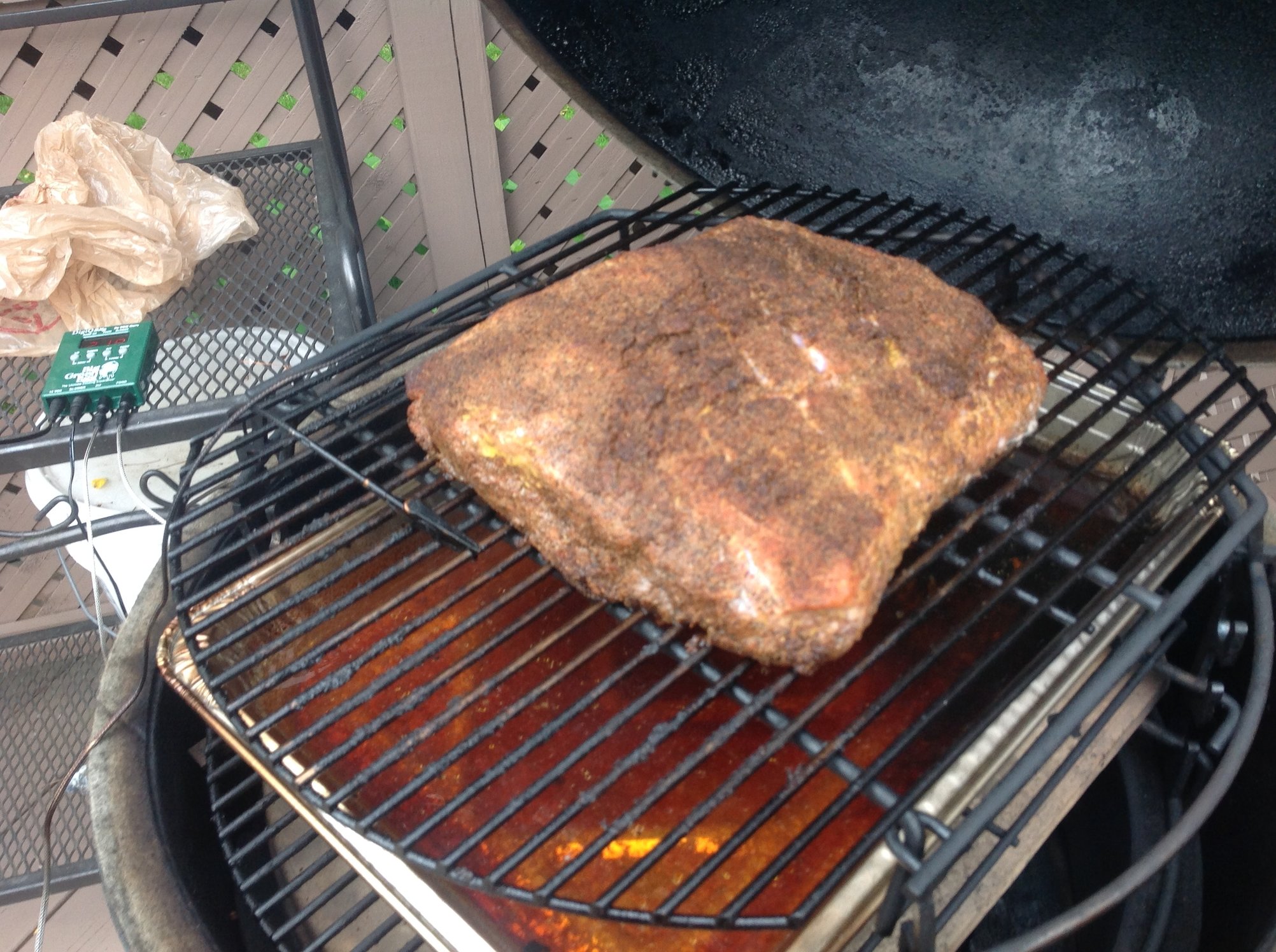 Pastrami...w/ pics before & after — Big Green Egg Forum