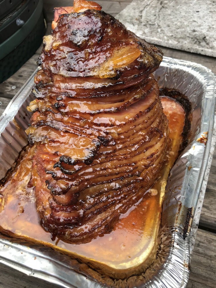 Double Smoked Mothers Day Hams — Big Green Egg EGGhead Forum The