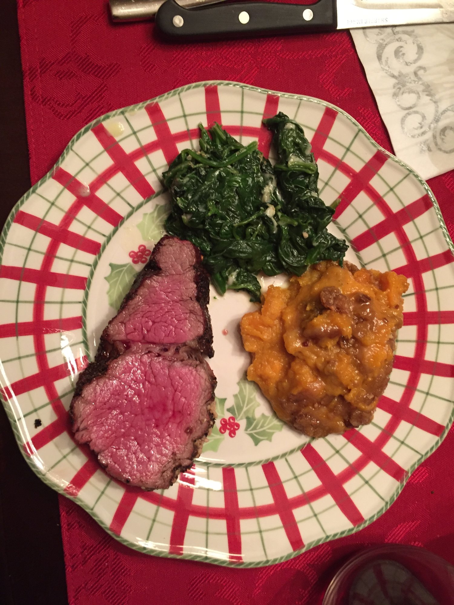Christmas beef tenderloin... — Big Green Egg Forum
