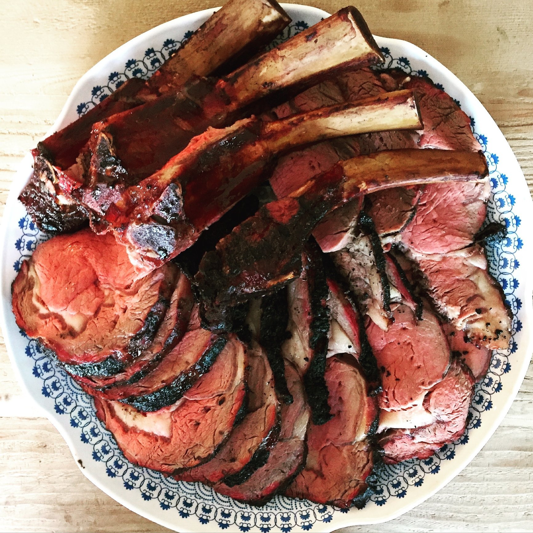 First Rib Roast Reverse Sear Wins the Day — Big Green Egg Forum