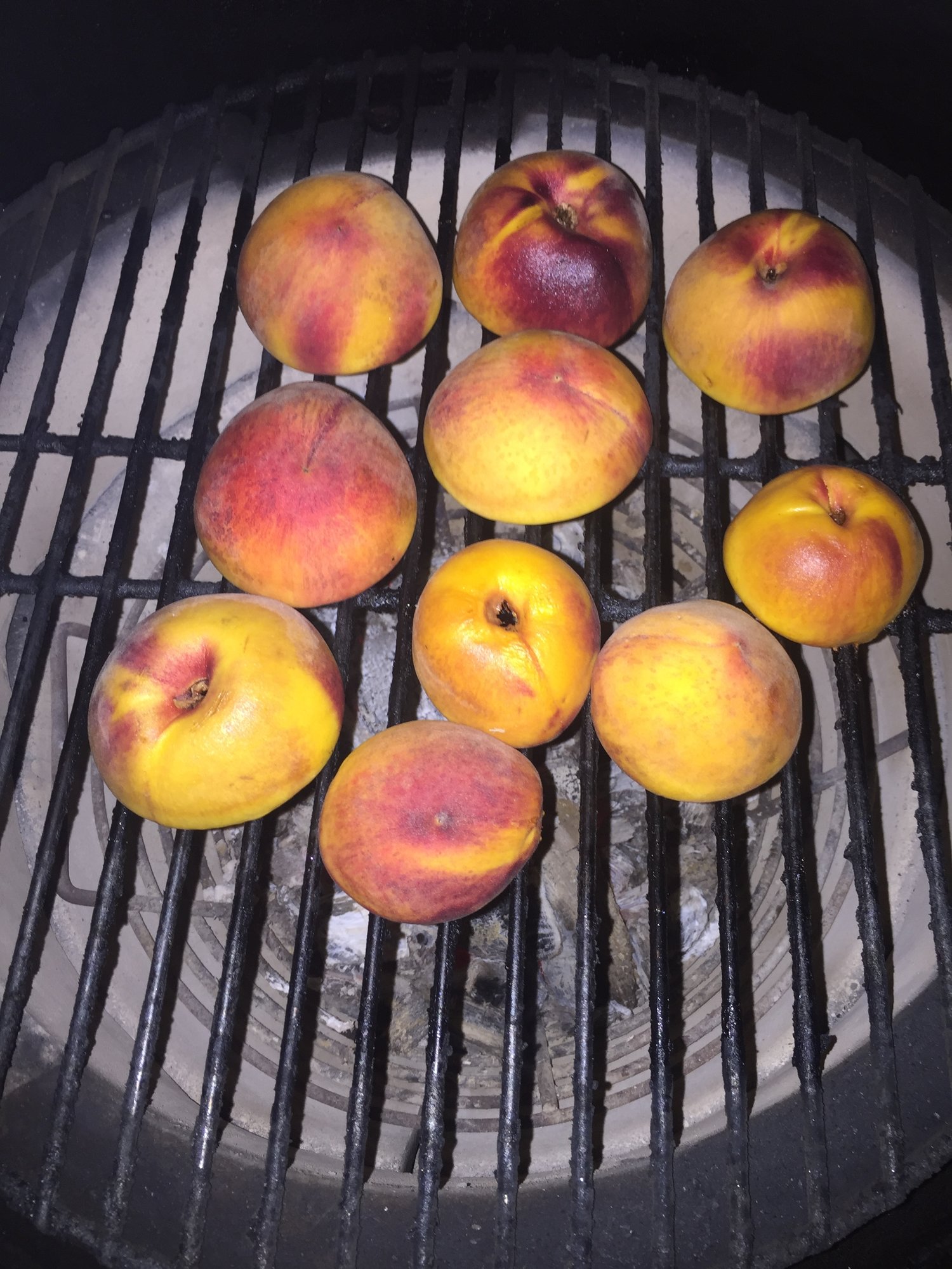 Pizza & Peaches — Big Green Egg Forum
