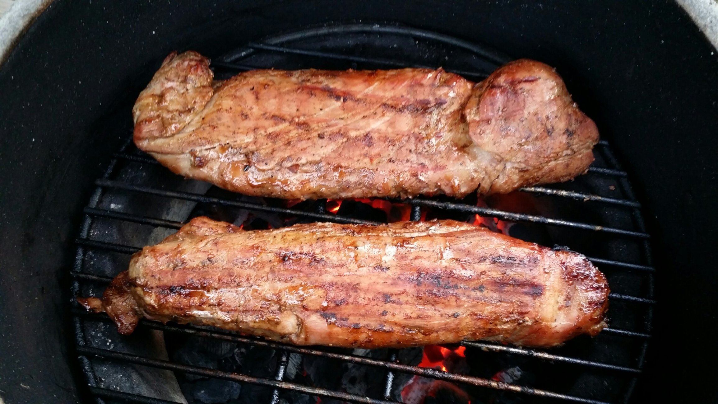 Cooked some ribs and pork tenderloin — Big Green Egg Forum