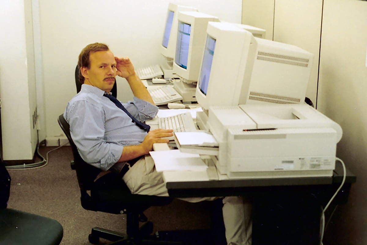 Dr. Jürgen Willrodt at Fujitsu, Japan in 1991