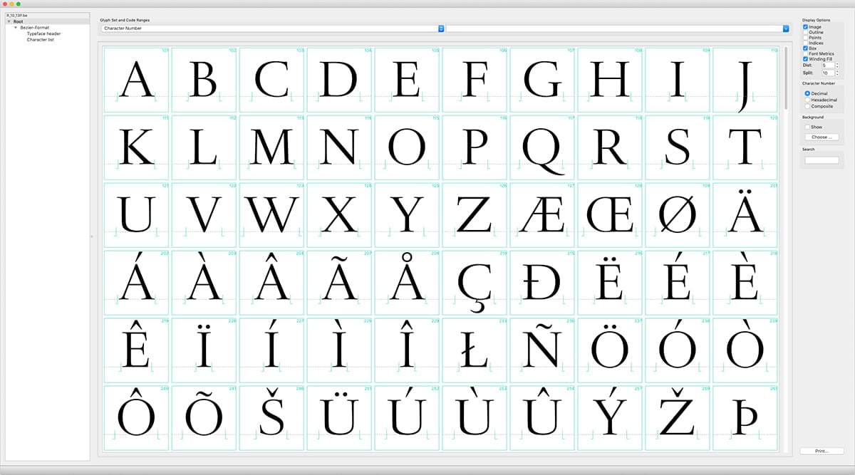 DTL Romulus Display Regular uppercase