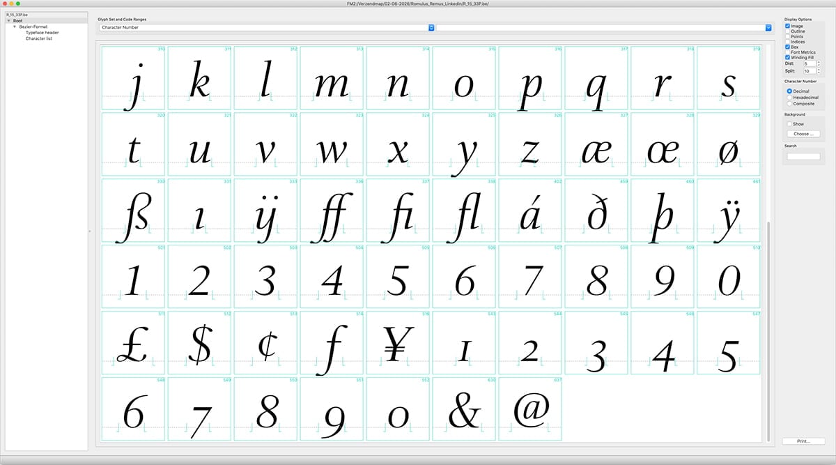 DTL Remus Display Regular lowercase