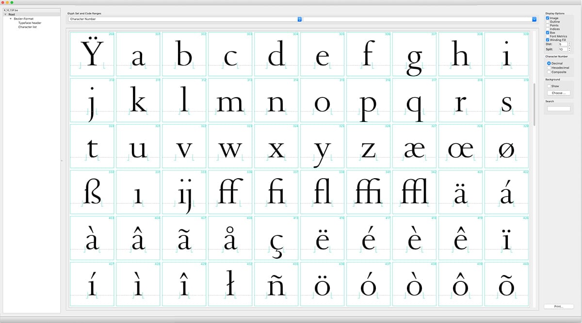 DTL Romulus Display Regular lowercase