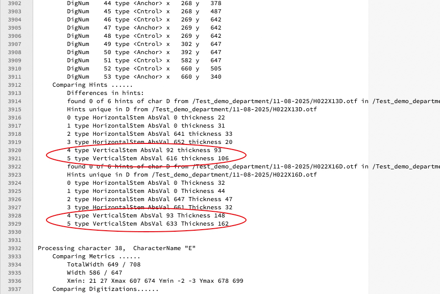 Log file from DTL CompareMaster