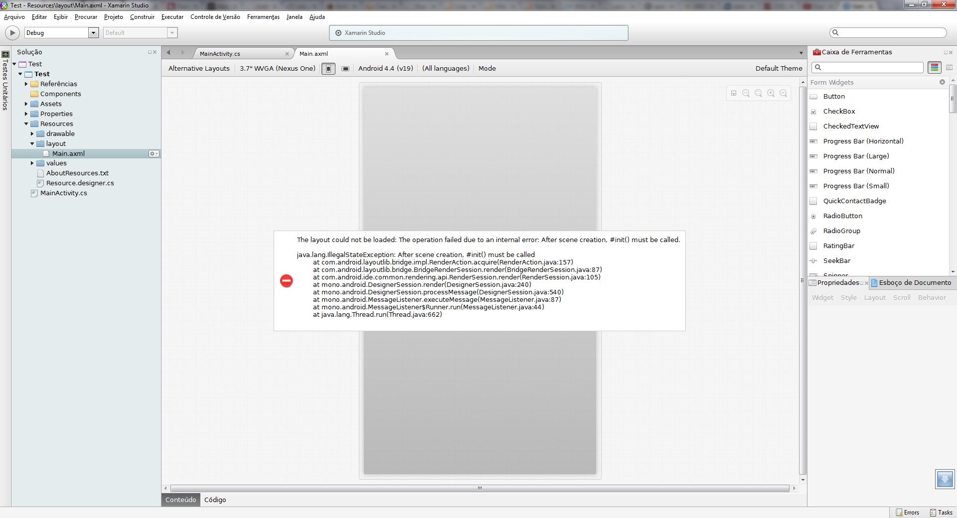 Xamarin Layout Error | android design version 4 2 3 build 60 xamarin forums Xamarin Layout Error | android design version 4 2 3 build 60 xamarin forums