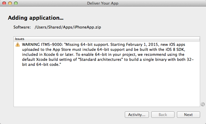 arm64 architecture xcode xcode 5.1 missing 64 bit support warning when validating apps for the app missing architecture arm64 xcode drops armv7s cocoanetics arm64 architecture xcode xcode 5.1 missing 64 bit support warning when validating apps for the app missing architecture arm64 xcode drops armv7s cocoanetics