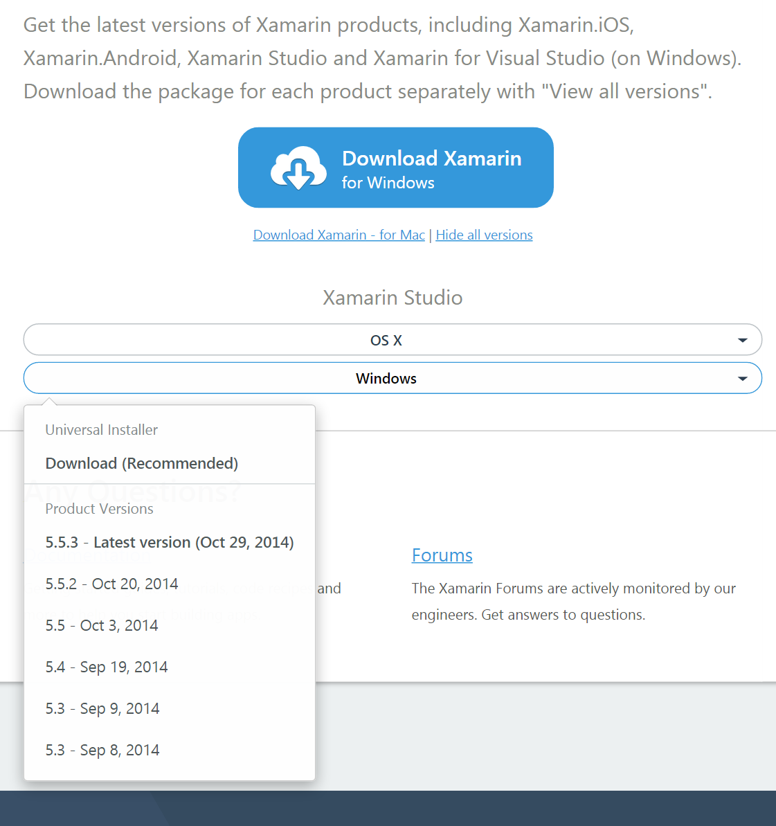 xamarin studio windows 7