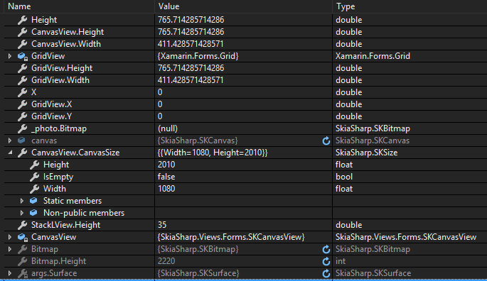 Bitmap properties at runtime