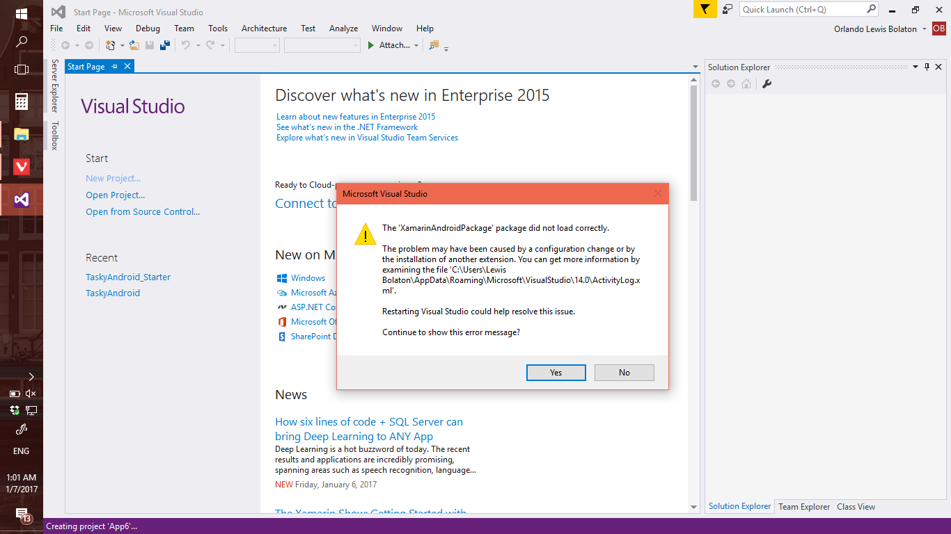 visual studio enterprise 2015 installation fail windows 7